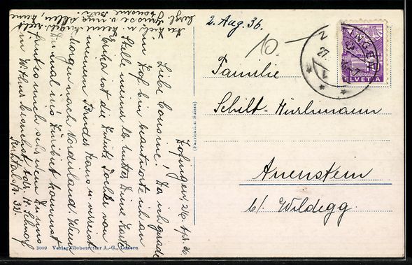 Cartoline postali: AK Zofingen, Trottenweiher – Usato da Berlin venduto da bartko-reher 1