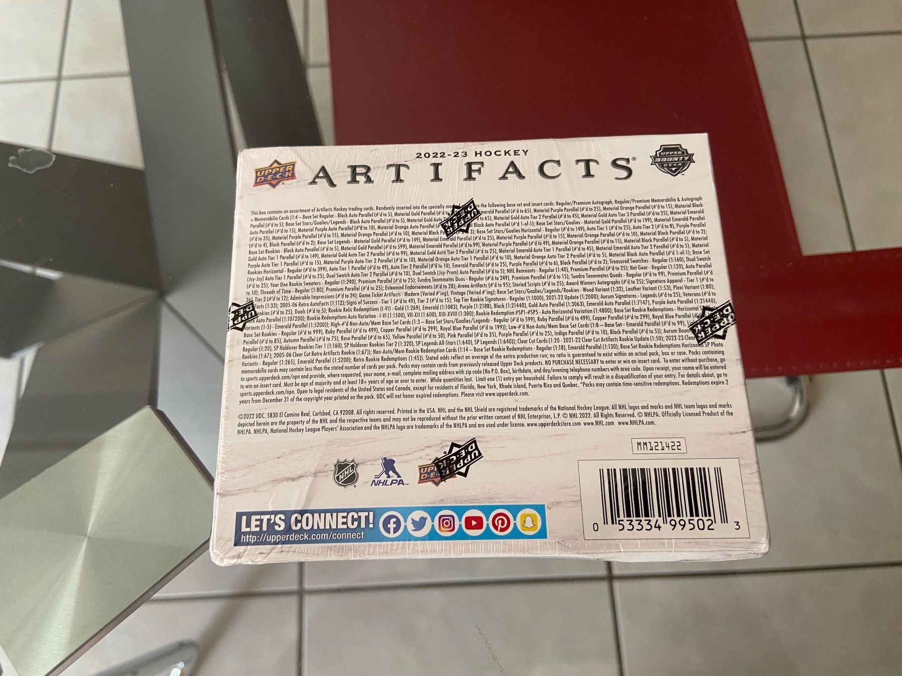 NHL Carte collezionabili: UPPER DECK ARTIFACTS 2022/2023 JURAJ SLAFKOVSKY – Nuovo e nell'imballaggio originale da Réchy venduto da santiwwrld_514 1
