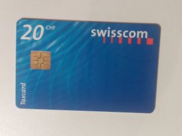 Swisscom Taxcard Fr. 20, gültig bis 07/1999, Rarität!