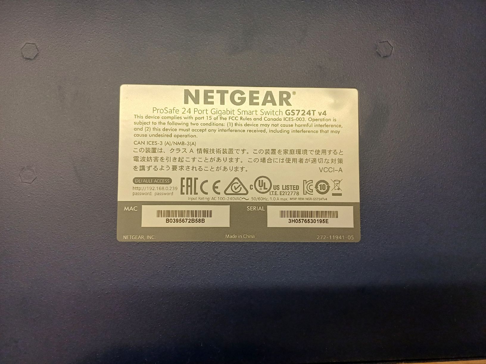 Netgear Hub & Switch: Netgear Switch GS724T 24 Ports – Usato da Oberegg venduto da jan_zq6j 4
