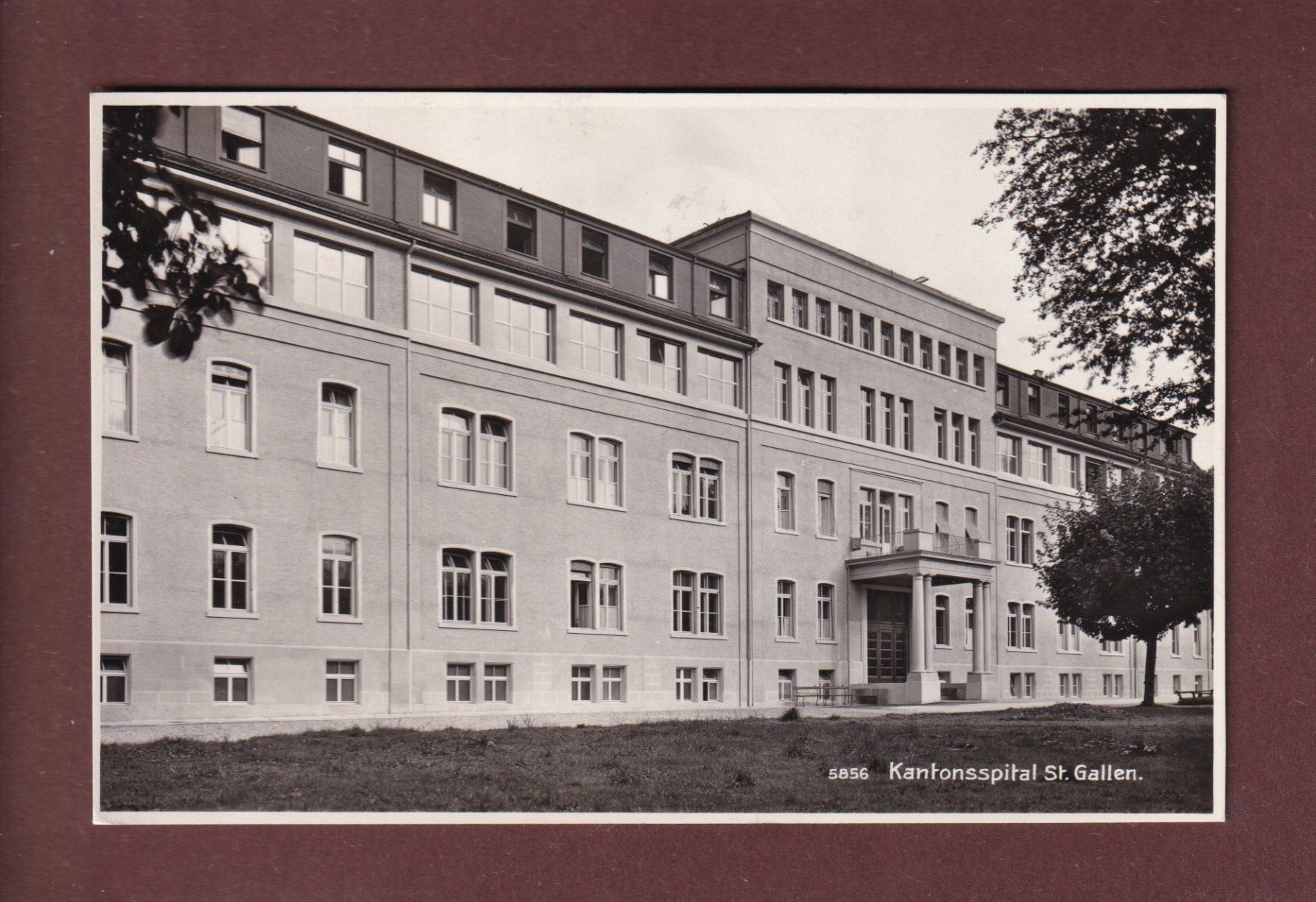 Ansichtskarten: ST. GALLEN - Kantonsspital - 1935 Feldpost – Gebraucht aus Pully von nicecards-shop