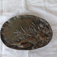 Schale Bronce Jugendstil Motiv