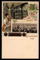 St. Gallen, Teilansicht der Stadt, Blick