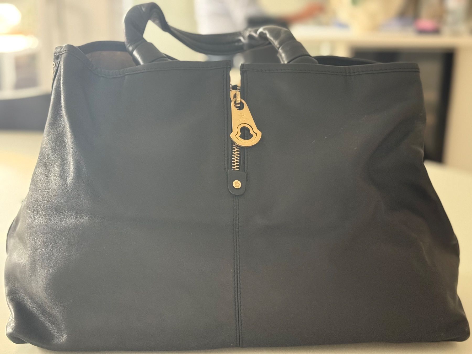 Moncler Borse da donna: Sac cuir Moncler noir – Usato da Gimel venduto da fan_8tvc
