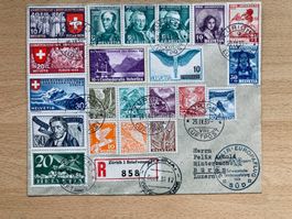 Flugpostbrief 1939 Swissair Europaflug SUED , Athen