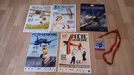 Konvolut Programmhefte Flugshow Frankreich und England