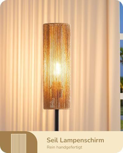 Lampade: Stehlampe Wohnzimmer LED Stehleuchte Lampenschirm gewebtem – Nuovo e nell'imballaggio originale da Hundwil venduto da pak_7zvn 4