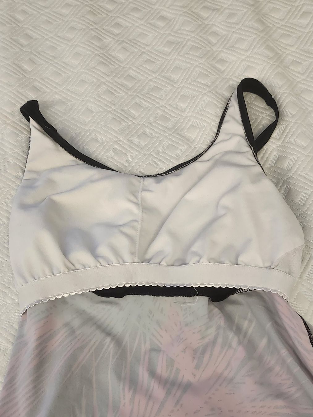 Costumi da bagno & Bikini: Sommerlicher Tankini mit Palmenmuster, Grösse 40 – Usato da Nebikon venduto da zesette 2