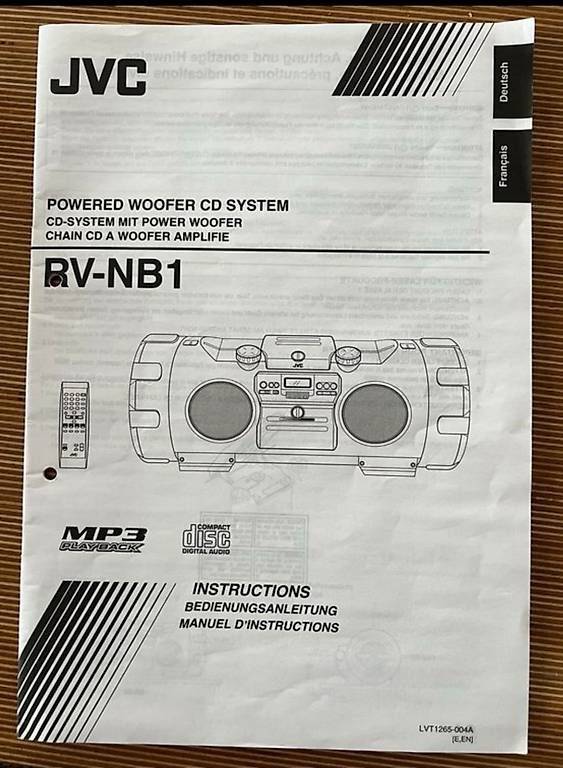 Radio: JVC Kaboom Box RV-NB1 – Usato da Losone venduto da mar_n5ds 1