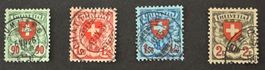 MA354) 163-66, Wappenmuster Vollstempel, Eckstempel Kt 55.-+