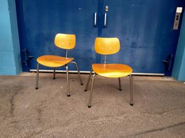 4 Vintage Stühle im Stil von Egon Eiermann evtl. alte Embru?