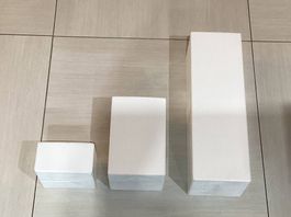 Colonne decorative in legno bionco