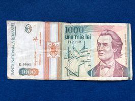 Romania 1993 - Rumänien - 1000 Lei - Mihai Eminescu