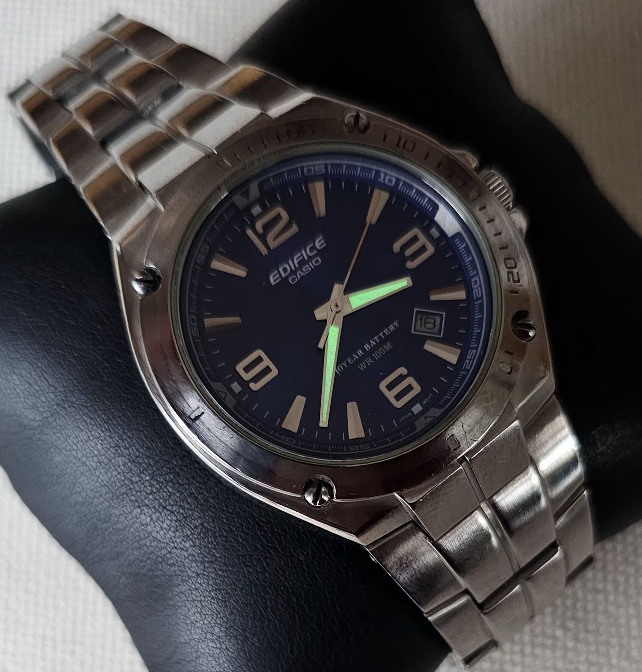 Casio Orologi: EDIFICE CASIO WR 100 Elegante Herrenuhr 42.5mm – Usato da Speicher venduto da Lemore 1