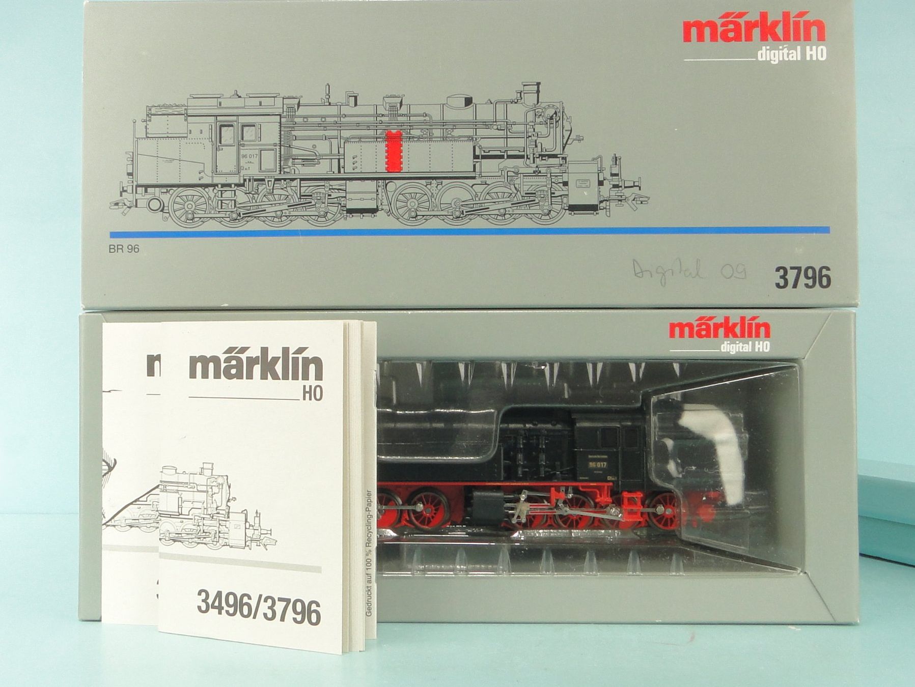 Märklin Modellini di ferrovie: Märklin 3796 BR96 Tenderlok, Digital – Usato da Bülach venduto da cann11 8