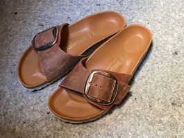 Birkenstock Madrid Big Buckle Cognac Gr. 39