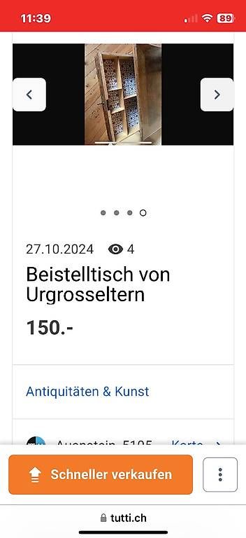 Tables: Urgrossmutter s Tischli – D'occasion à Auenstein par Carolli