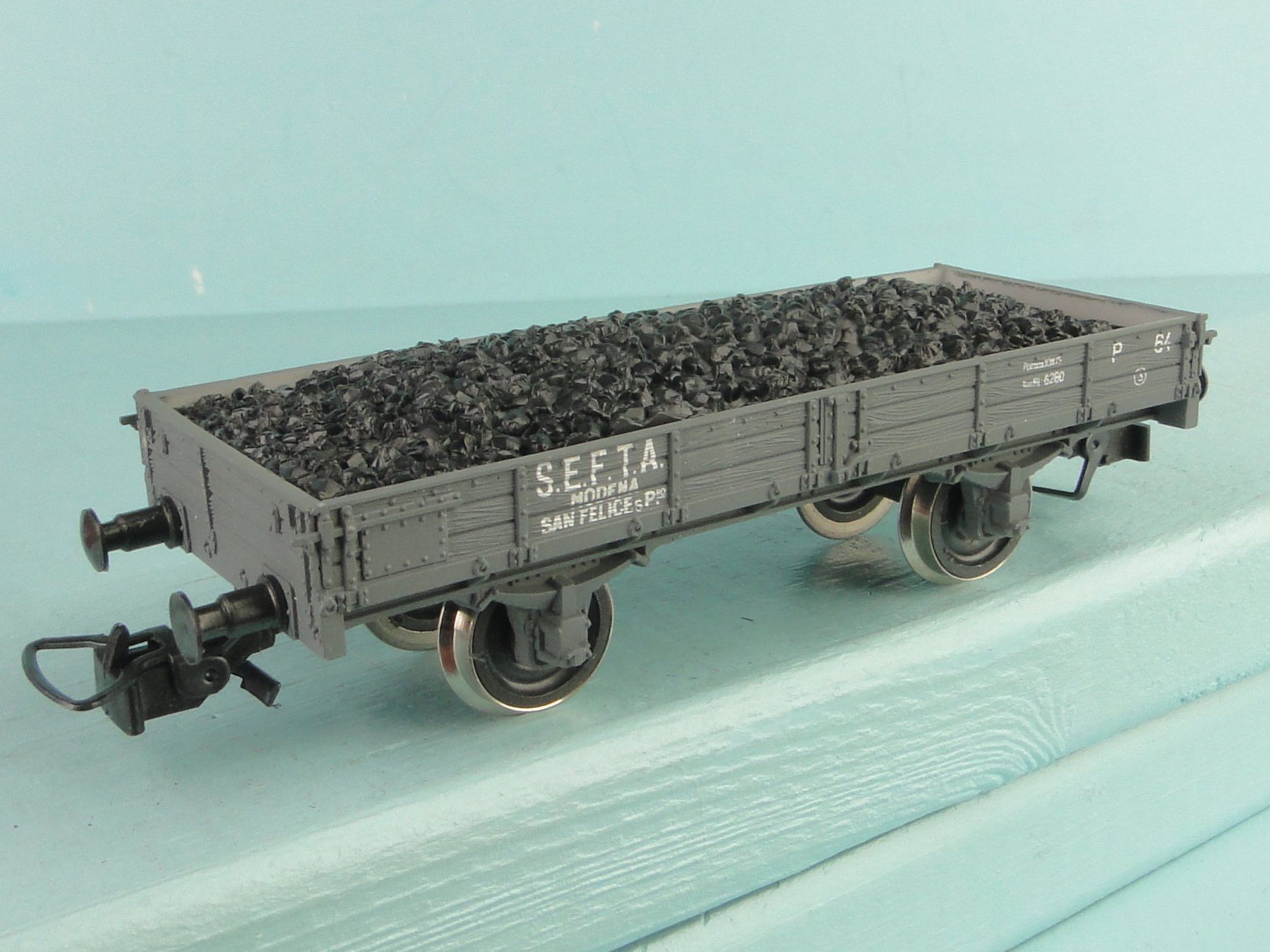 Rivarossi Modellini di ferrovie: Rivarossi 2039 H0 Flachwagen SEFTA – Usato da Bülach venduto da cann11 1