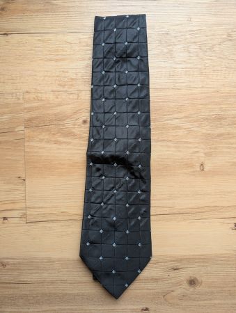Cerruti Krawatte Schwarz / mit Tupfen, Seide