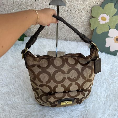 Handtasche Coach braun C Muster guter Zustand
