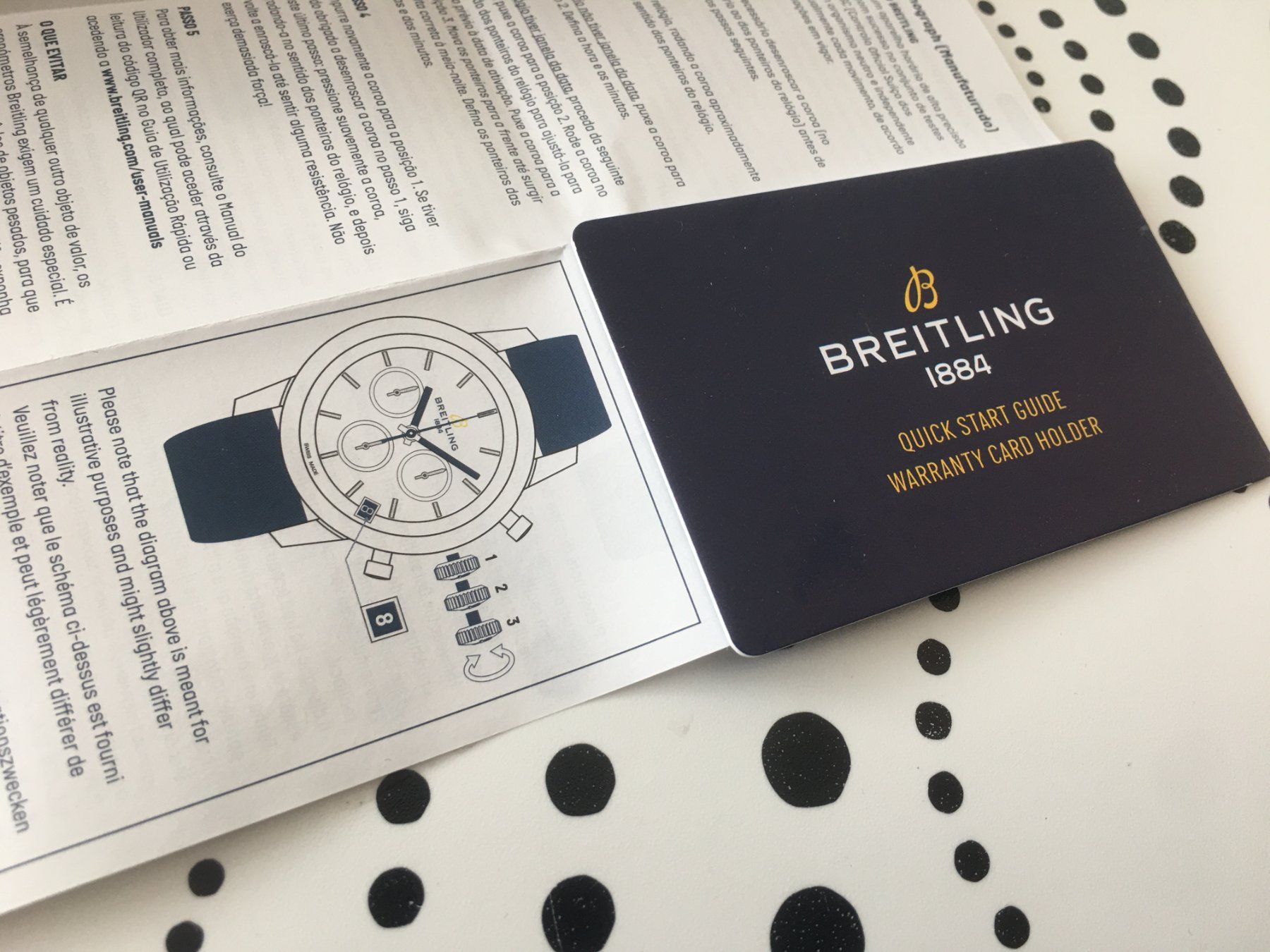 Breitling Documenti: BREITLING ORIG. - INSTRUCTION QUICK START GUIDE BOOKLET NEW – Nuovo (secondo la descrizione) da Epalinges venduto da dream-watch 3