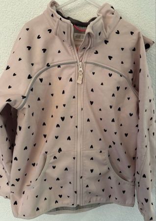 H&M Softshell Jacke, Gr. 140, Herzen - Top Zustand!