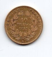 (1200) Frankreich, 10 Francs, Napoleon, 1857 A