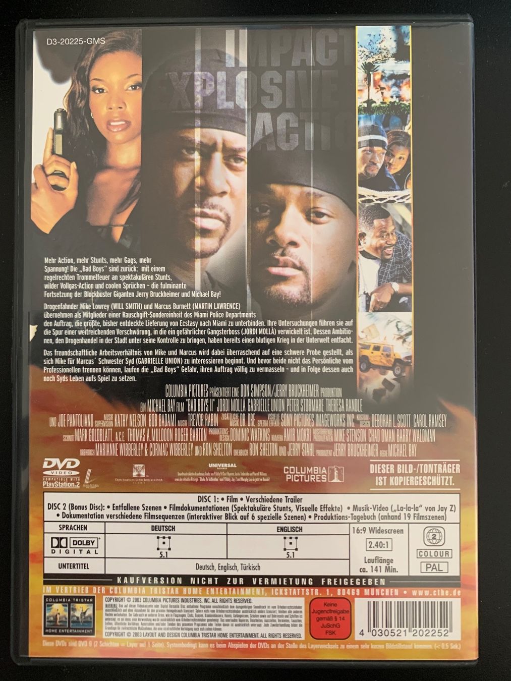 Tutti i DVDs: Bad Boys II - Extended Version (2 DVDs) – Usato da Aarau venduto da usmichi 1