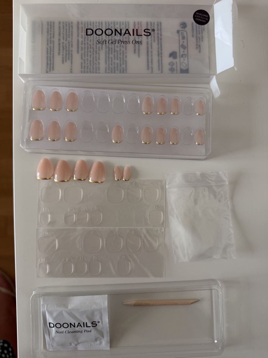 Doonails Smalto per unghie: Doonails Soft Gel Press Ons Popcorn Short Round – Nuovo (secondo la descrizione) da Basel venduto da Ksjusha 1