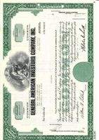 Original-Aktie General American Investors Co.Inc. 18.2.1970