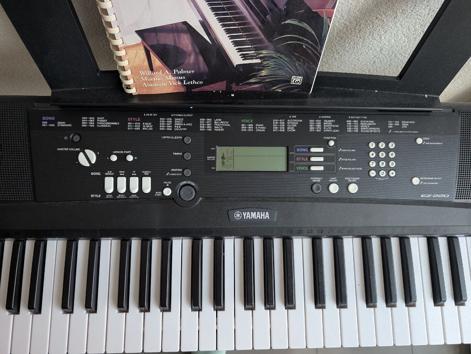 Yamaha Strumenti musicali: Yamaha EZ-220 Keyboard with Stand – Usato da Schlieren venduto da ian_gdp8 1