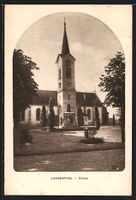 AK Langenthal, Kirche mit Strassenpartie