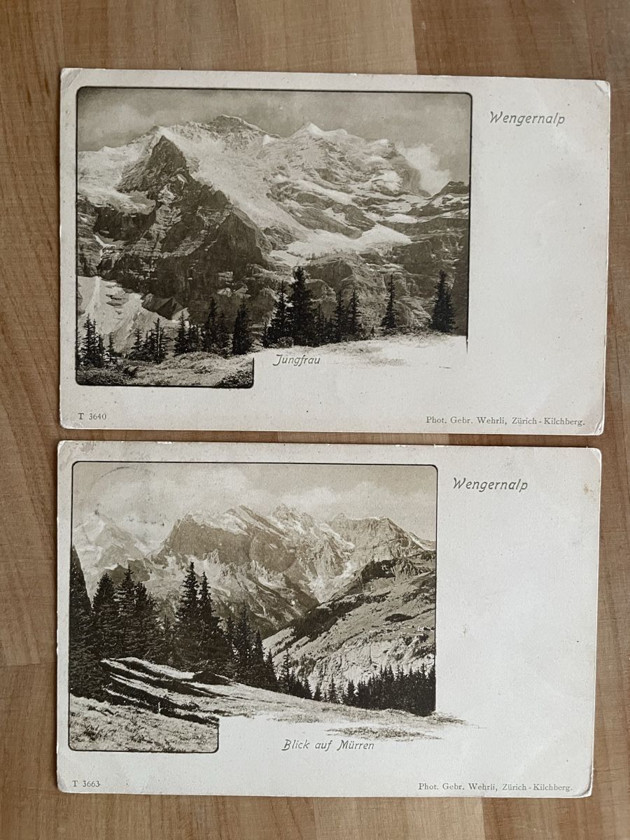 Cartoline postali: 2 AK von Wengernalp – Usato da Rümlang venduto da Kartenpost1