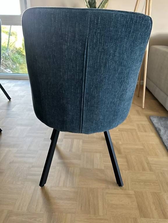 Sedie: 8x Design-Stühle Maccello  Chenille Petrol  drehbar – Usato da Basel venduto da liv99 2