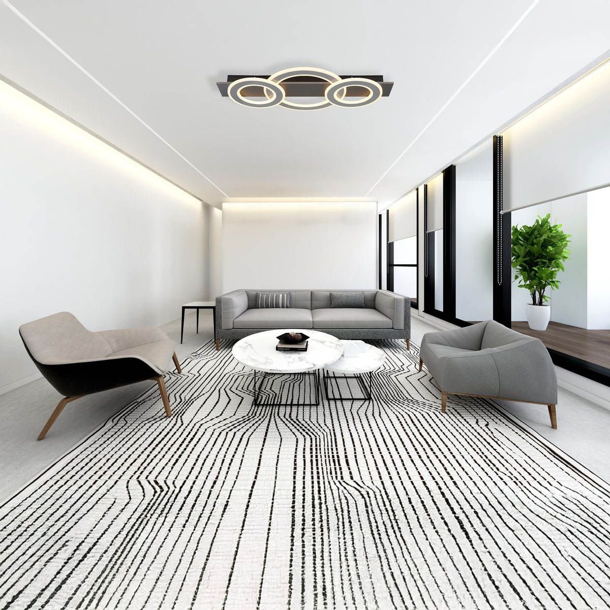 Kronleuchter & Deckenlampen: LED Deckenleuchte, Grau, 73 cm x 35 cm – Neu (gemäss Beschreibung) aus Kreuzlingen von Smart-Light 1