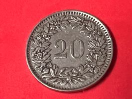 20 Rappen  🇨🇭  Jg  1939  🔝 1 Stk. guter Zustand