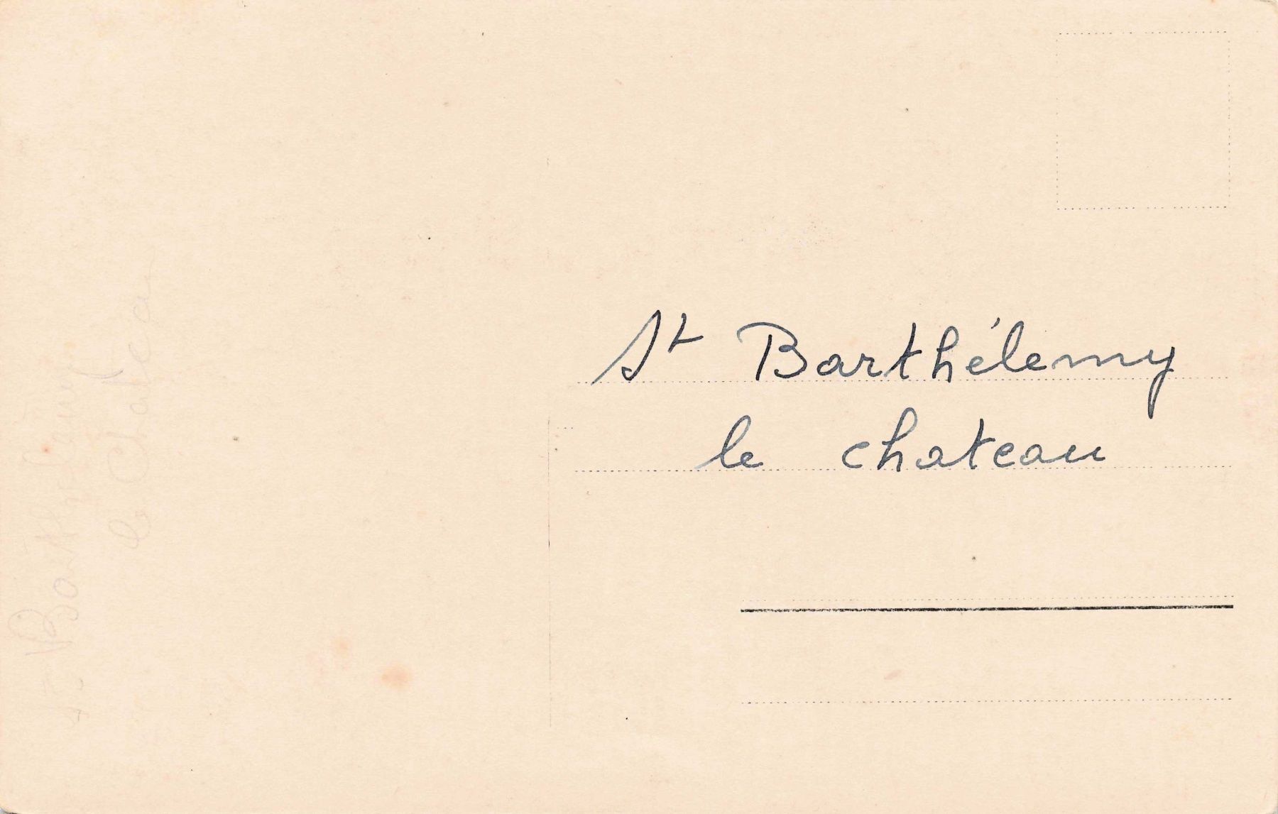 Cartoline postali: St. Barthelemy le château – Usato da Biasca venduto da Blenio71 1