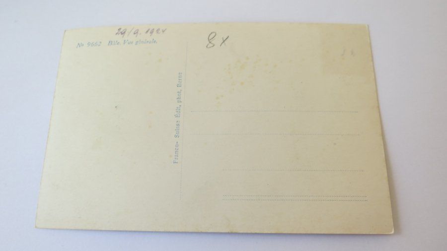 Cartoline postali: Basel Generalansicht 1924 – Usato da Jona venduto da centumprata 1