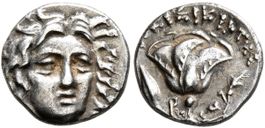 RHODES silver hemidrachm