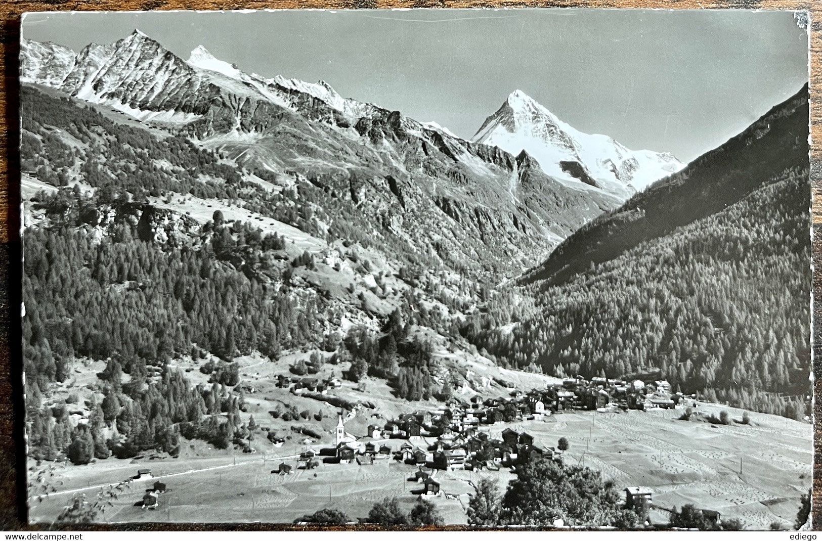 Ansichtskarten: LES HAUDÈRES - VAL D'HÉRENS 1958 – Gebraucht aus Lutry von Ediego
