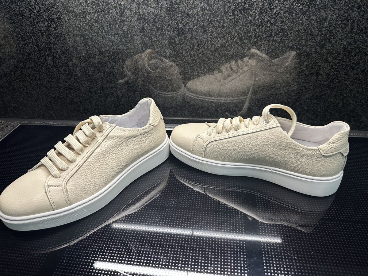 Scarpe da uomo: Exton Sneaker Leder beige Grösse 41 Italien – Nuovo (secondo la descrizione) da Stansstad venduto da Dalmatinerhjf 5
