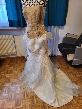 Neues Hochzeitskleid 38, Meerjungfrau, Schlangenoptik