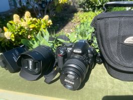 NIKON D3100 Digitalkamera, Set mit 2 Objektive