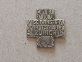 Abzeichen Kantonal Schwingfest Schwingen Zürich ZH 1940