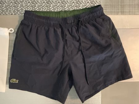 Maillot de bain bleu marine Lacoste 