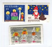 Briefmarken "Weihnachtsmann". Schweden.