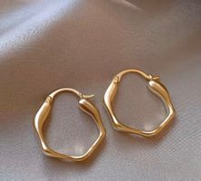 Neu Ohrringe gold Creolen