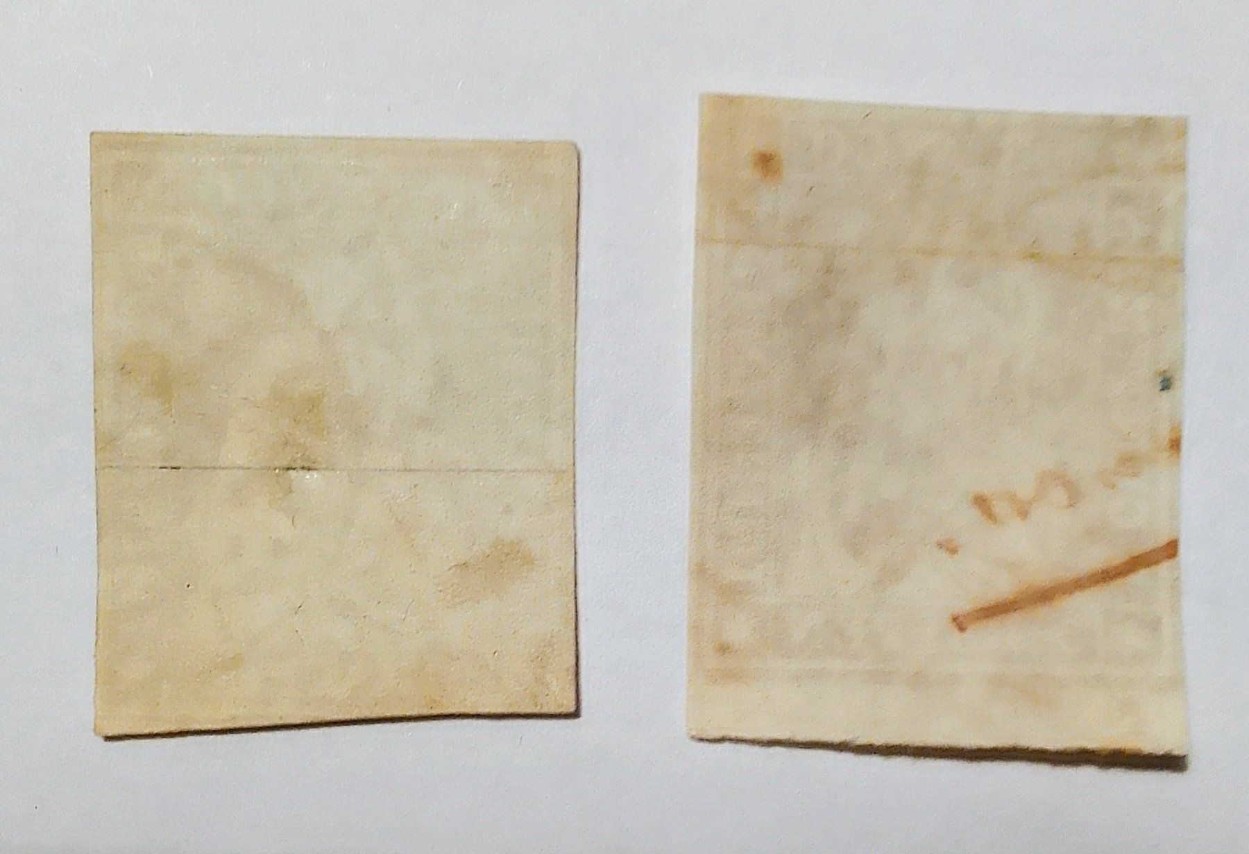 Alle Briefmarken: 2 Strubel 5 Rp verschiedene Farben – Gebraucht aus Marbach LU von Steinbeck1 1