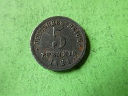 Dt. Reich 1921, 5 Pfennig
