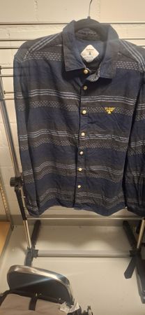 Herren Hemd Barbour Beacon blau gestreift Grösse L